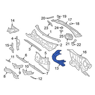 Mercedes-Benz OE - Front Right Cowl Support