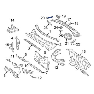 Mercedes-Benz OE - Front Cowl Cover Seal