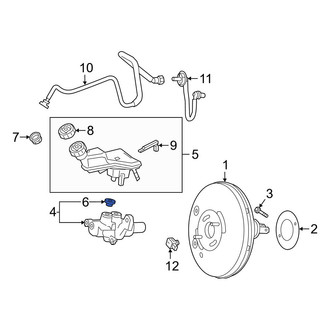Mercedes-Benz OE - Brake Master Cylinder Reservoir Gasket