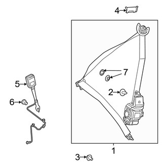 Mercedes-Benz OE - Restraint Systems - Front Seat Belts