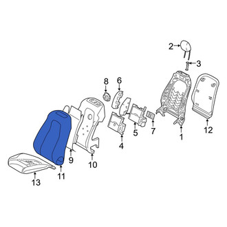 Mercedes-Benz OE - Front Left Seat Back Cushion Cover