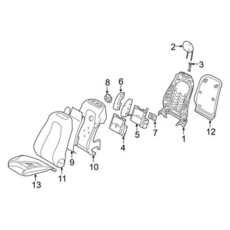 Mercedes-Benz OE - Seats & Tracks - Passenger Seat Components (W/O AMG Performance Seat)