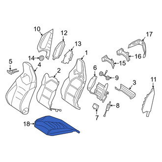Mercedes-Benz OE - Front Right Seat Cushion Foam