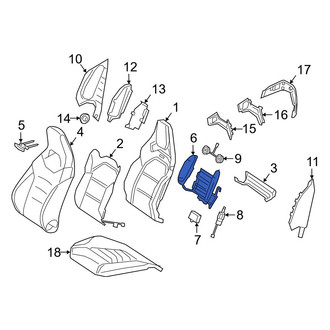 Mercedes-Benz OE - Front Right Seat Lumbar Support Cushion
