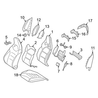 Mercedes-Benz OE - Seats & Tracks - Passenger Seat Components (With AMG Performance Seat)