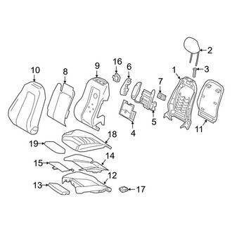 Mercedes-Benz OE - Seats & Tracks - Driver Seat Components (W/O AMG Performance Seat)