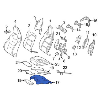 Mercedes-Benz OE - Front Left Rearward Seat Cushion Foam