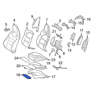 Mercedes-Benz OE - Front Left Seat Cushion Pad