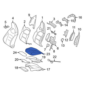 Mercedes-Benz OE - Front Right Seat Cover