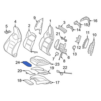 Mercedes-Benz OE - Front Left Forward Seat Cover