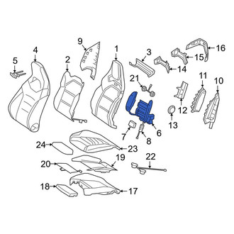 Mercedes-Benz OE - Front Left Seat Lumbar Support Cushion