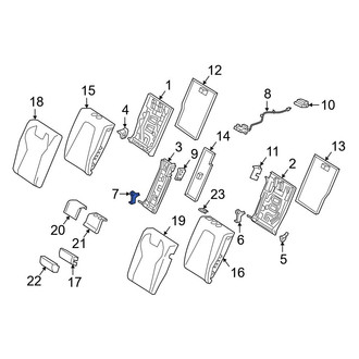 Mercedes-Benz OE - Rear Center Seat Back Frame Bracket