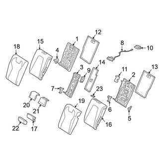 Mercedes-Benz OE - Seats & Tracks - Rear Seat Components (Seat Back Components)