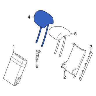 Mercedes-Benz OE - Rear Outer Headrest
