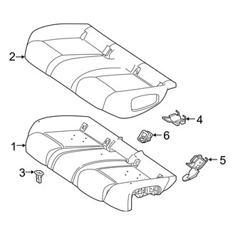 Mercedes-Benz OE - Seats & Tracks - Rear Seat Components (Seat Cushion Components)