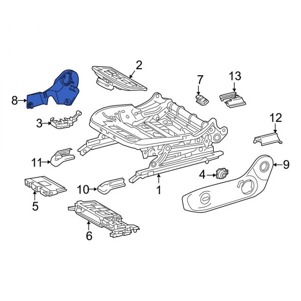 Seat Back Recliner Adjustment Mechanism Cover