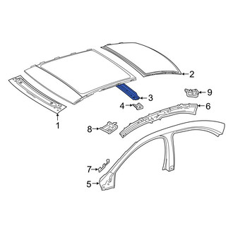Mercedes-Benz OE - Front Roof Bow