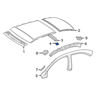 Mercedes-Benz OE - Left Roof Bow Bracket