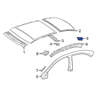 Mercedes-Benz OE - Rear Left Roof Side Rail Reinforcement Bracket