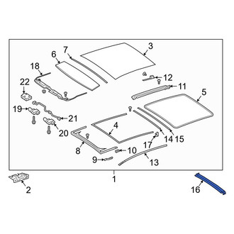 Mercedes-Benz OE - Sunroof Cover