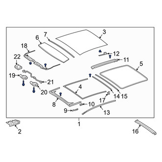Mercedes-Benz OE - Front Sunroof Assembly