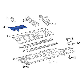 Mercedes-Benz OE - Front Left Floor Baffle Plate