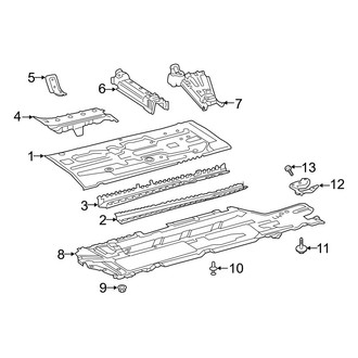 Mercedes-Benz OE - Pillars, Rocker & Floor - Floor & Rails