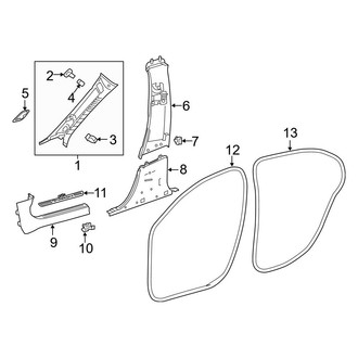 Mercedes-Benz OE - Pillars, Rocker & Floor - Interior Trim