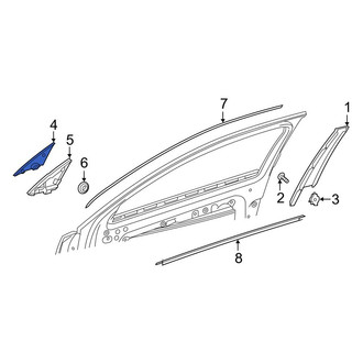 Mercedes-Benz OE - Front Right Door Mirror Base