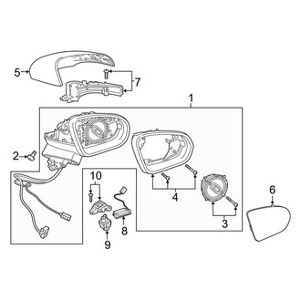 Mercedes-Benz OE - Front Door - Outside Mirrors