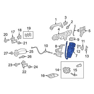 Mercedes-Benz OE - Front Left Door Lock Actuator Motor