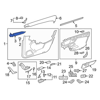 Mercedes-Benz OE - Front Right Door Panel Insulation