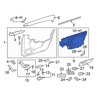 Mercedes-Benz OE - Front Right Door Armrest
