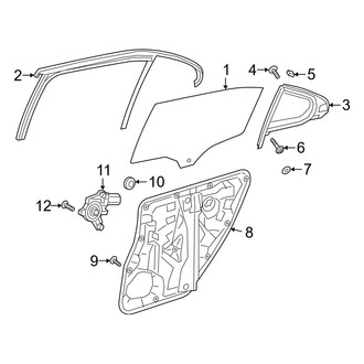 Mercedes-Benz OE - Rear Door - Glass & Hardware