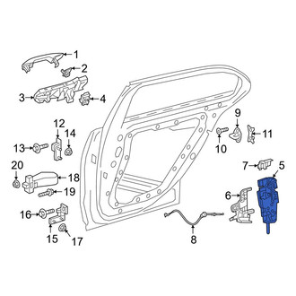 Mercedes-Benz OE - Rear Left Door Lock Actuator Motor