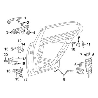Mercedes-Benz OE - Rear Door - Lock & Hardware