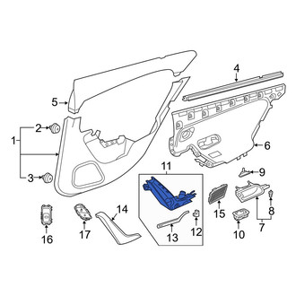 Mercedes-Benz OE - Rear Left Interior Door Pull Handle