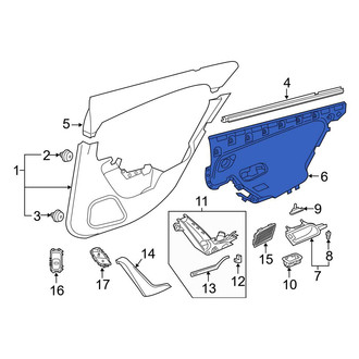 Mercedes-Benz OE - Front Right Door Armrest