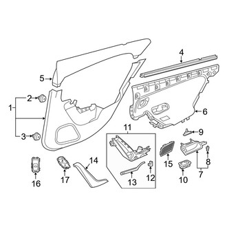 Mercedes-Benz OE - Rear Door - Interior Trim