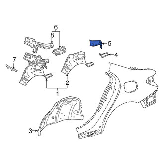Mercedes-Benz OE - Rear Left Interior Quarter Panel Trim Panel