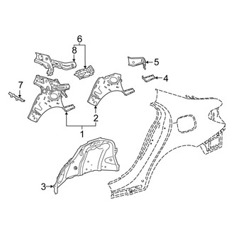 Mercedes-Benz OE - Quarter Panel - Inner Structure