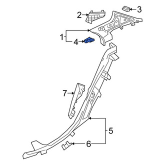 Mercedes-Benz OE - Rear Left Quarter Panel Trim Cap