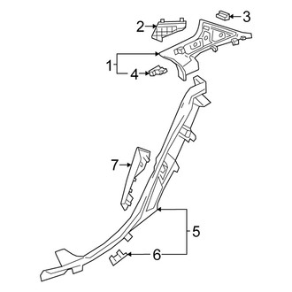 Mercedes-Benz OE - Quarter Panel - Interior Trim