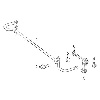 Mercedes-Benz OE - Rear Suspension - Stabilizer Bar & Components (FWD)