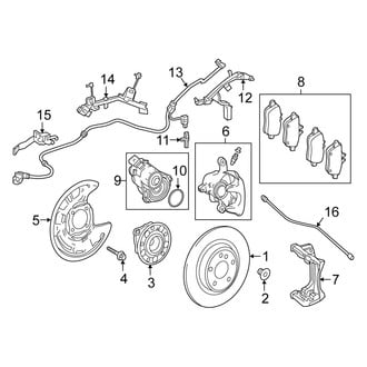 Mercedes-Benz OE - Rear Suspension - Brake Components