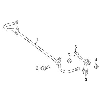 Mercedes-Benz OE - Rear Suspension - Stabilizer Bar & Components (AWD)