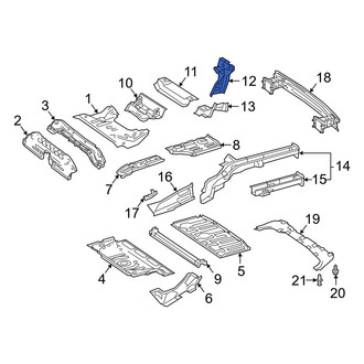 Mercedes-Benz OE - Rear Left Upper Floor Pan Reinforcement