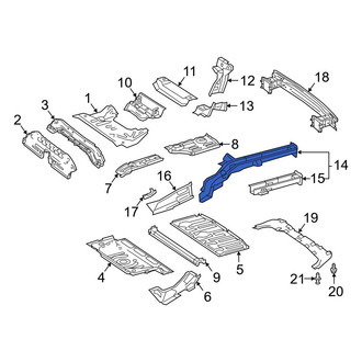 Mercedes-Benz OE - Rear Right Floor Side Rail