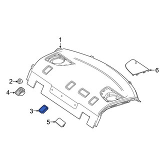 Mercedes-Benz OE - Package Tray Trim Cap