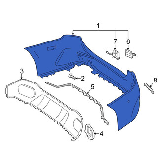Mercedes-Benz OE - Rear Bumper Cover